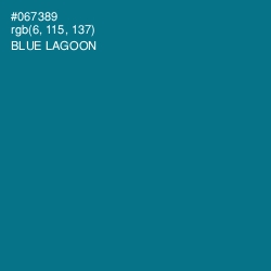 #067389 - Blue Lagoon Color Image